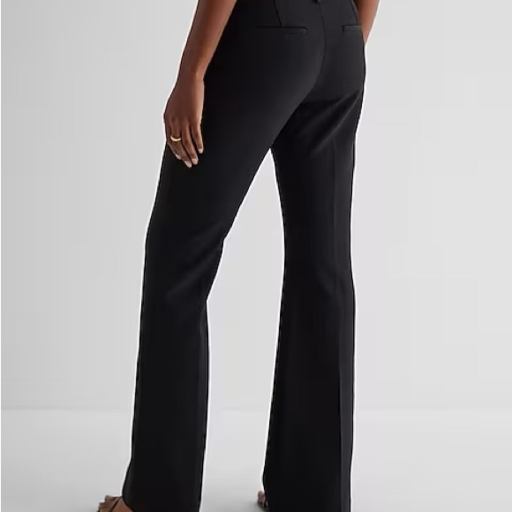 Express Editor Mid Rise Flare Dress Pants Size 10 Short